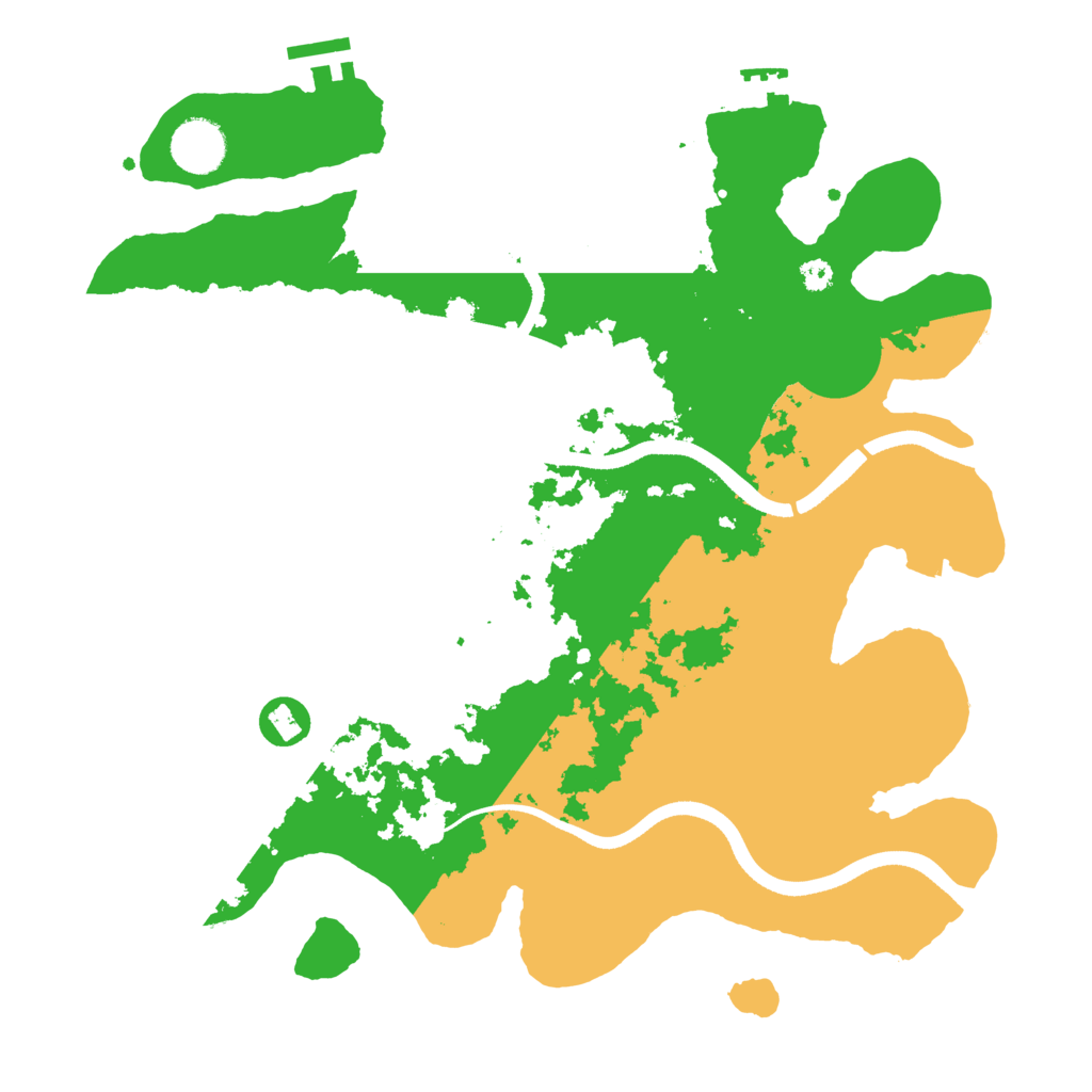 Biome Rust Map: Procedural Map, Size: 3500, Seed: 34739715