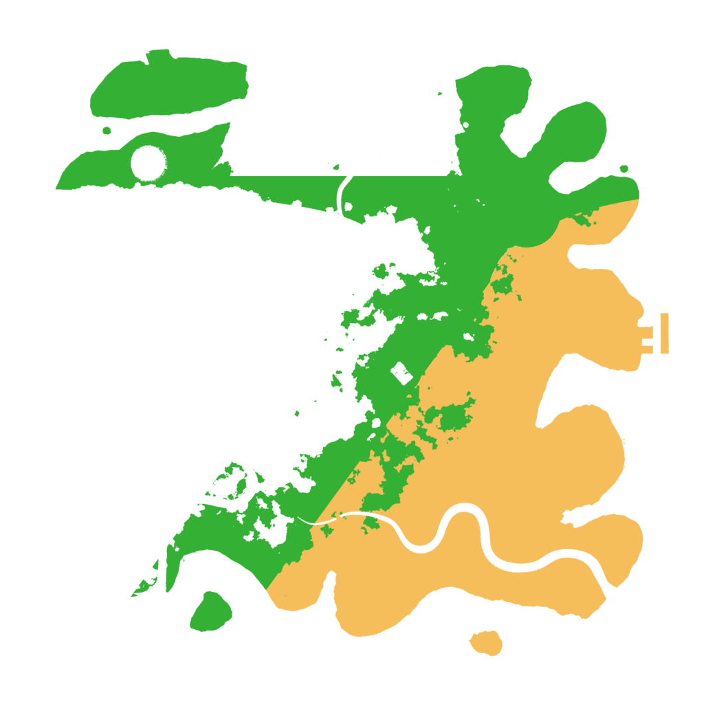 Biome Rust Map: Procedural Map, Size: 3500, Seed: 34739715