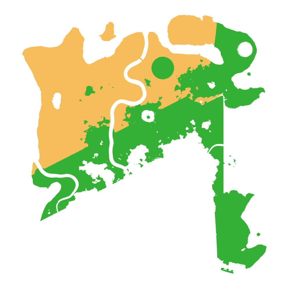 Biome Rust Map: Procedural Map, Size: 3500, Seed: 580959819