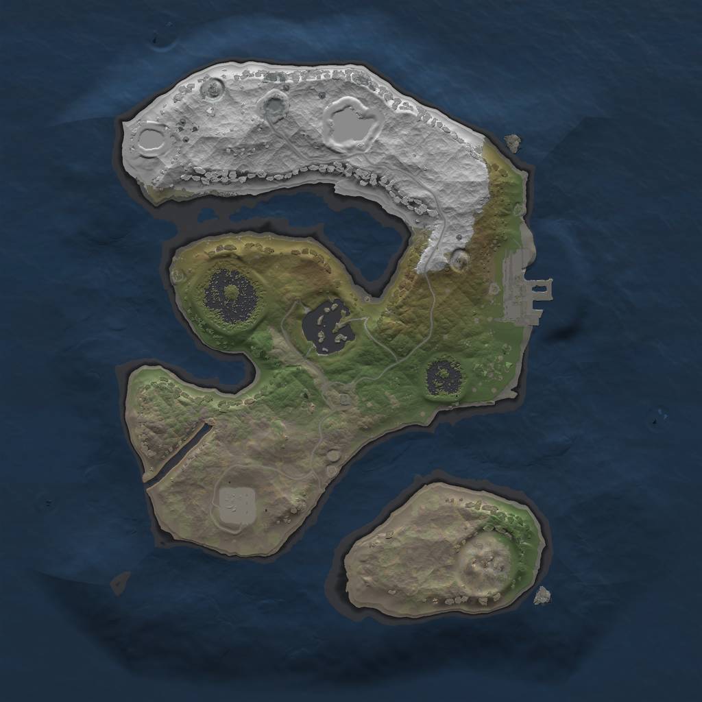 Rust Map: Procedural Map, Size: 2000, Seed: 112, 7 Monuments