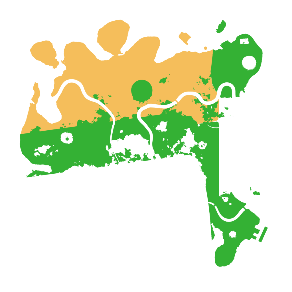 Biome Rust Map: Procedural Map, Size: 3650, Seed: 184215