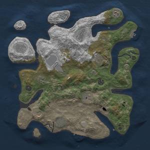 Thumbnail Rust Map: Procedural Map, Size: 3700, Seed: 500570171, 19 Monuments