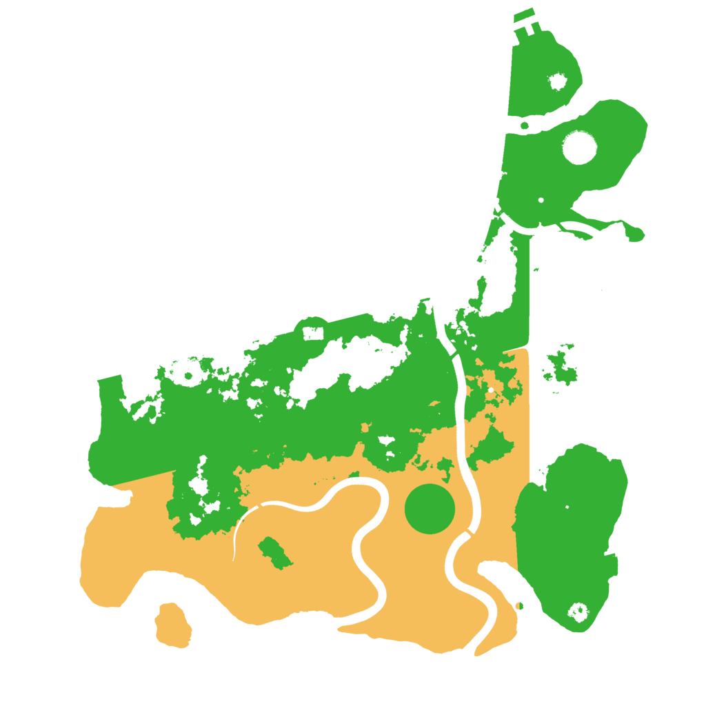 Biome Rust Map: Procedural Map, Size: 3700, Seed: 500570171