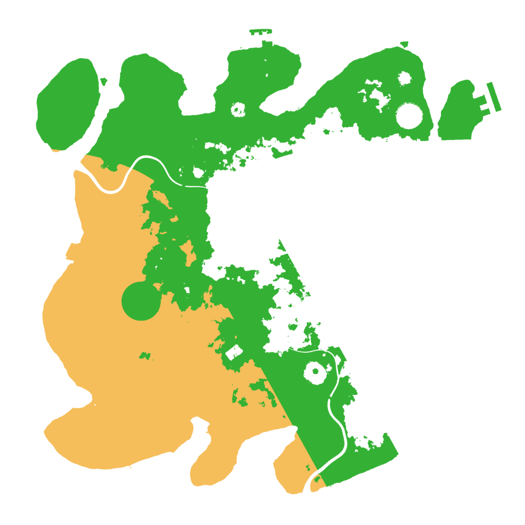 Biome Rust Map: Procedural Map, Size: 3550, Seed: 186443