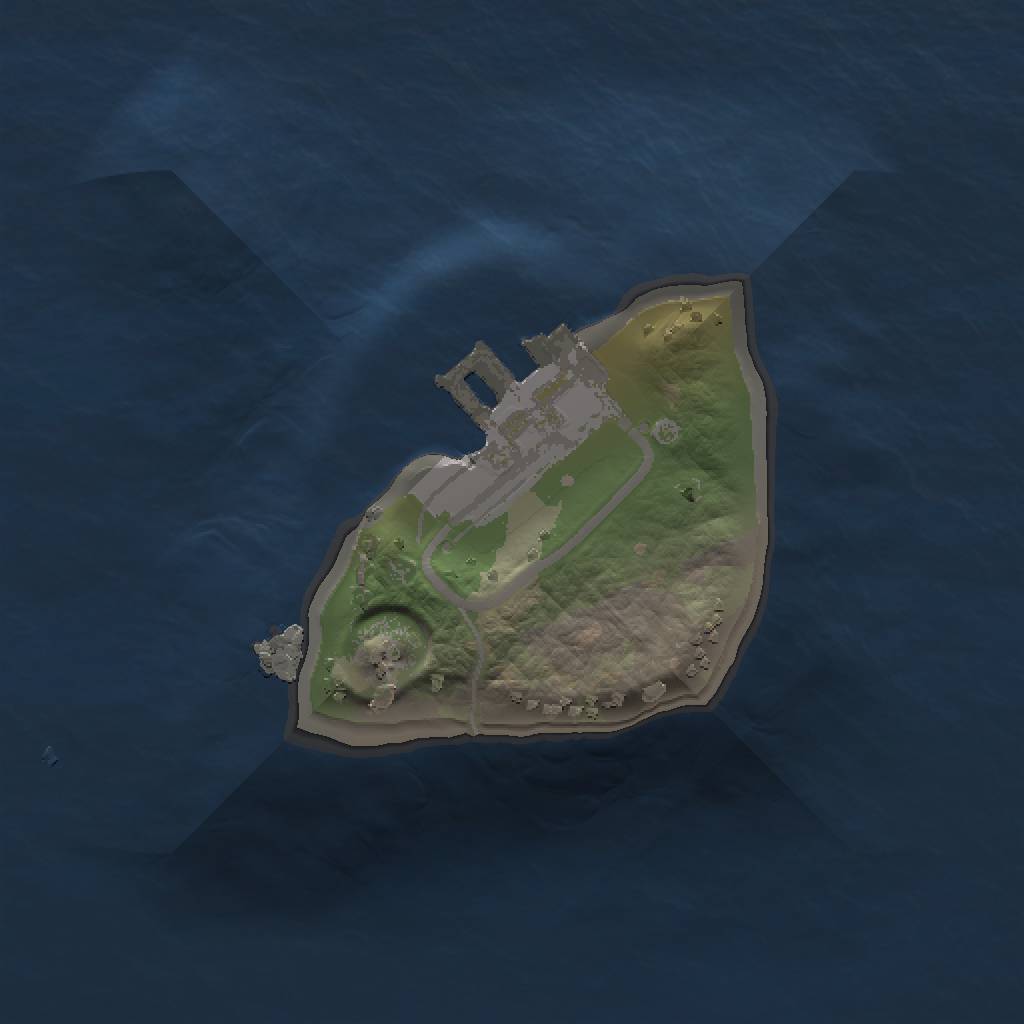 Rust Map: Procedural Map, Size: 1000, Seed: 5660622, 4 Monuments