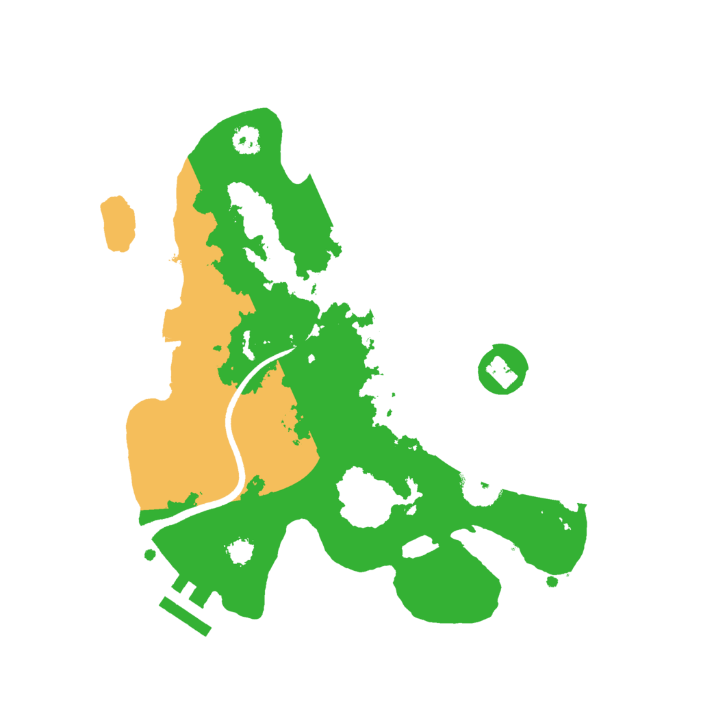 Biome Rust Map: Procedural Map, Size: 2500, Seed: 1236357
