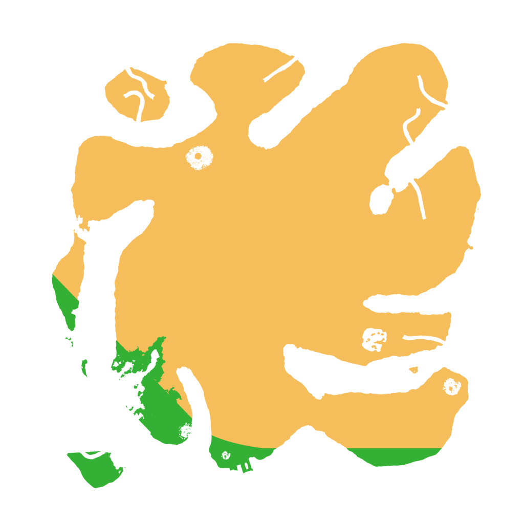 Biome Rust Map: Procedural Map, Size: 3200, Seed: 6745