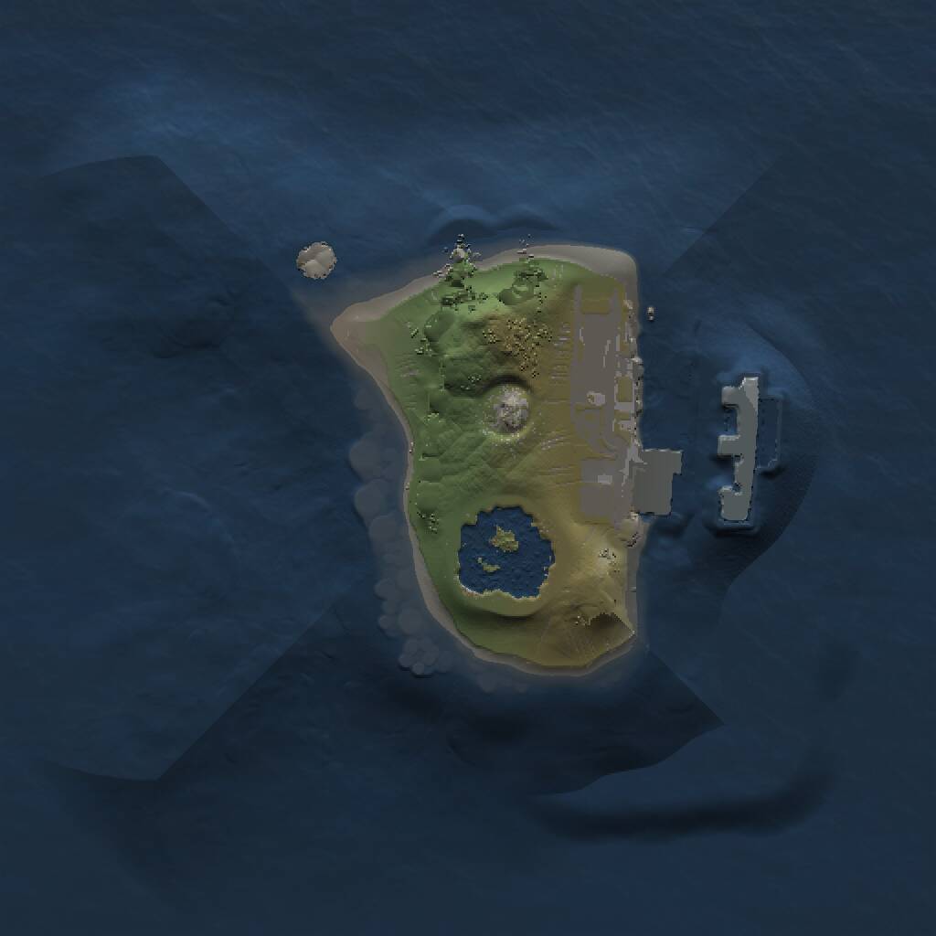 Rust Map: Procedural Map, Size: 1000, Seed: 1556468578, 2 Monuments