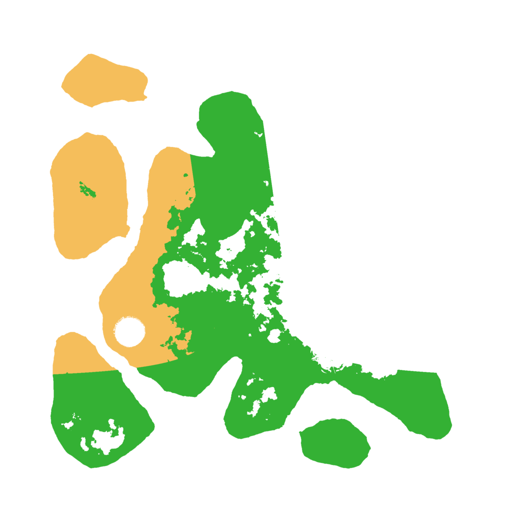 Biome Rust Map: Barren, Size: 3000, Seed: 496338