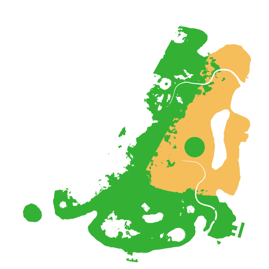 Biome Rust Map: Procedural Map, Size: 3500, Seed: 1199565797