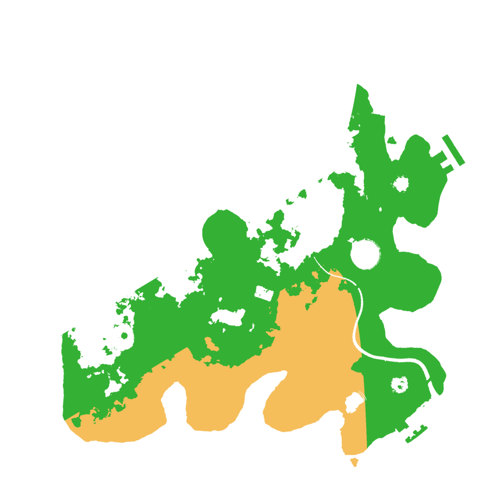 Biome Rust Map: Procedural Map, Size: 3000, Seed: 420420