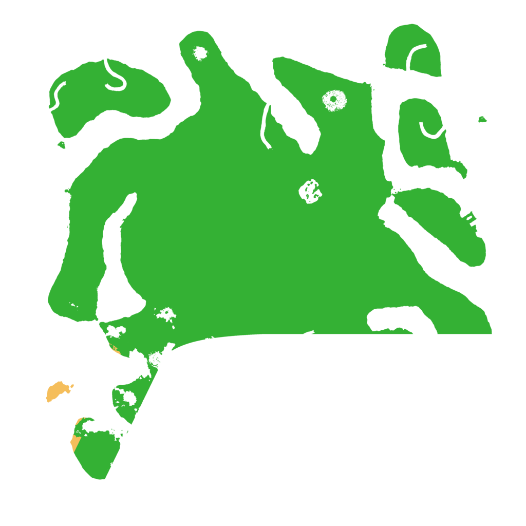 Biome Rust Map: Procedural Map, Size: 3500, Seed: 25913