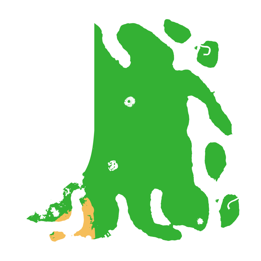 Biome Rust Map: Procedural Map, Size: 3800, Seed: 121121