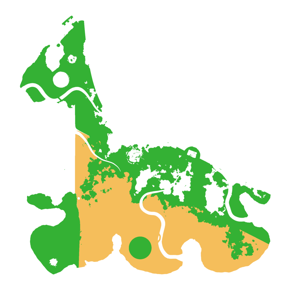 Biome Rust Map: Procedural Map, Size: 3500, Seed: 950757307