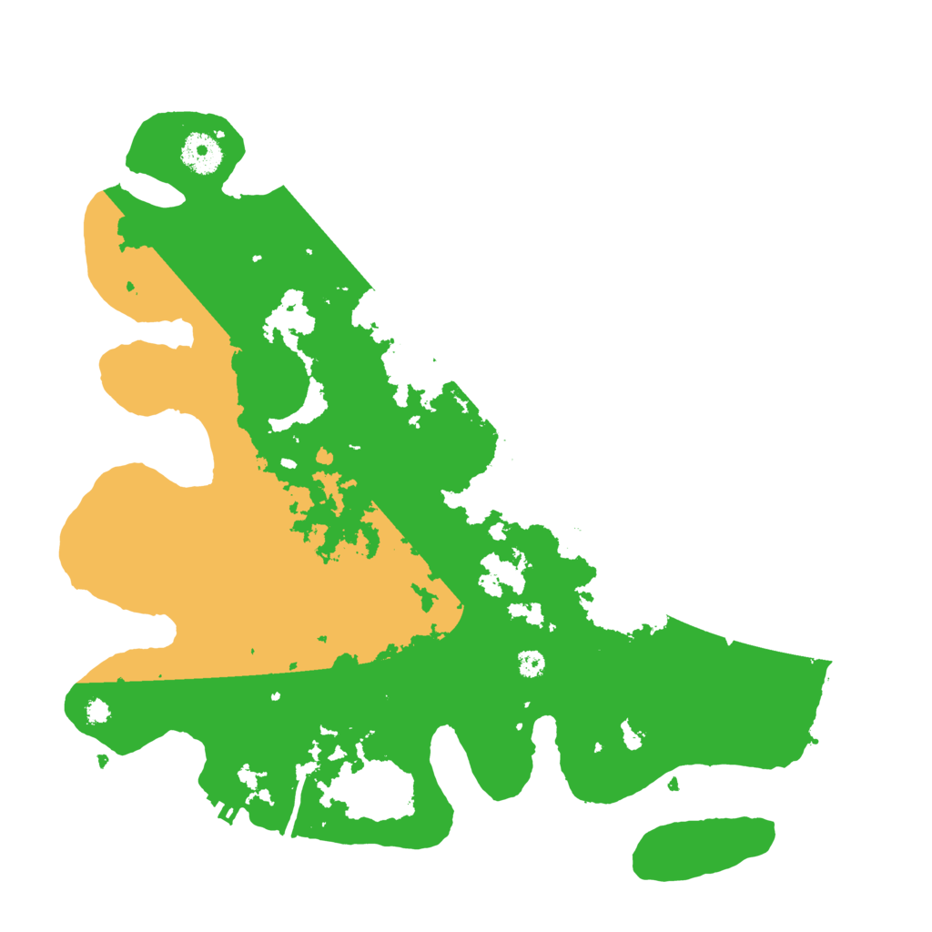 Biome Rust Map: Procedural Map, Size: 3500, Seed: 25459