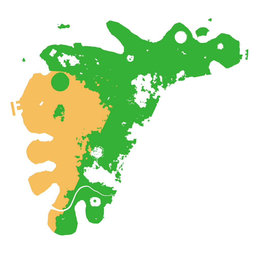 Biome Rust Map: Procedural Map, Size: 3800, Seed: 131211