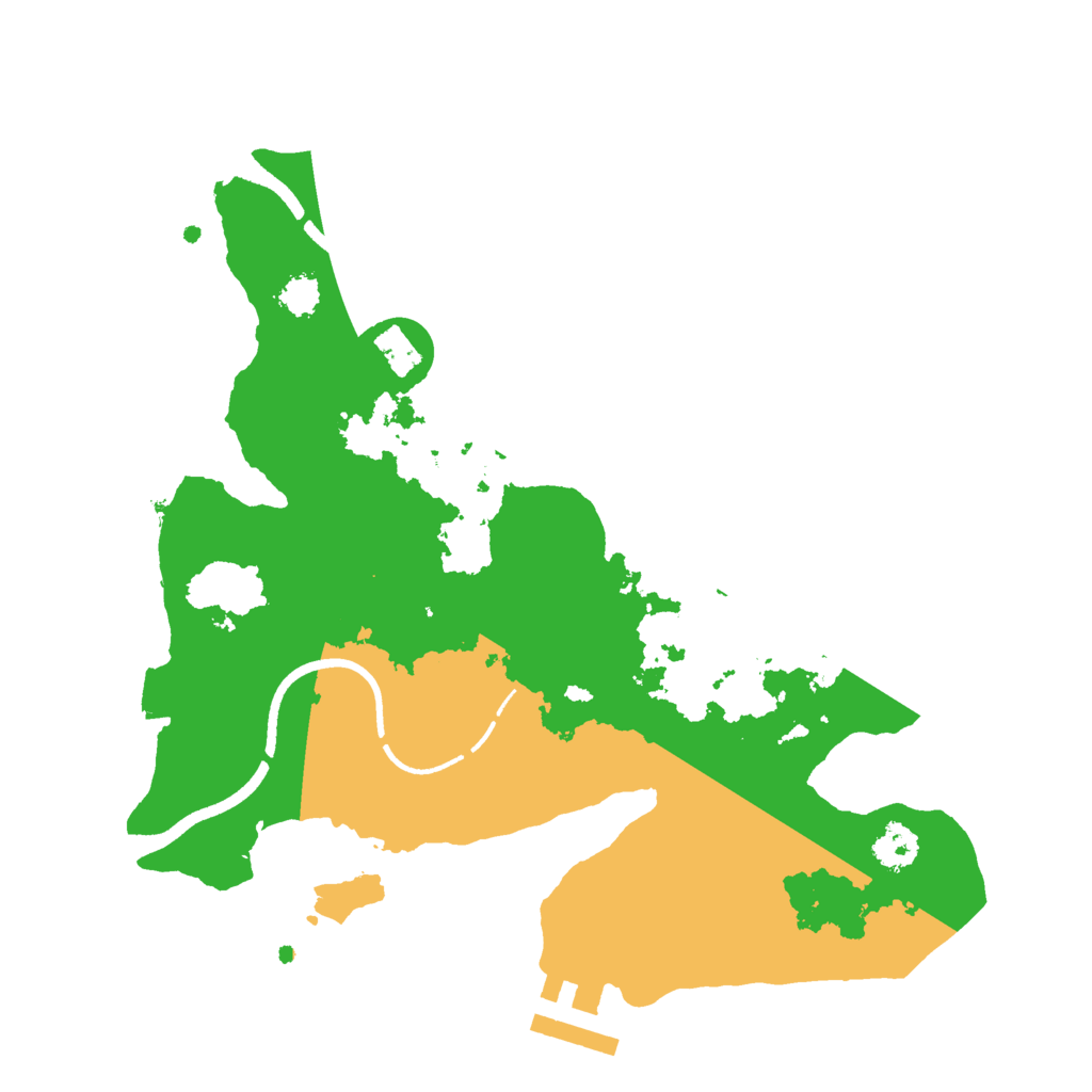 Biome Rust Map: Procedural Map, Size: 2500, Seed: 852