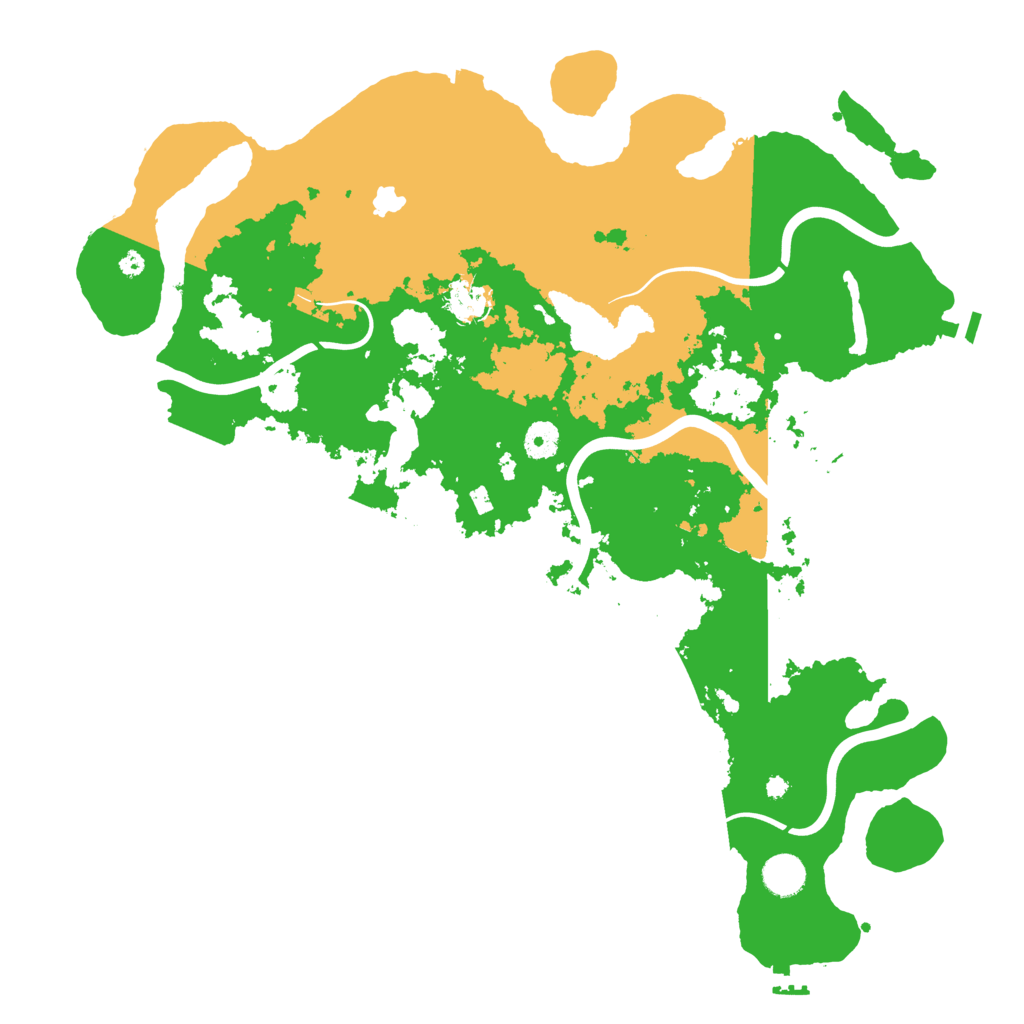 Biome Rust Map: Procedural Map, Size: 4200, Seed: 951513919