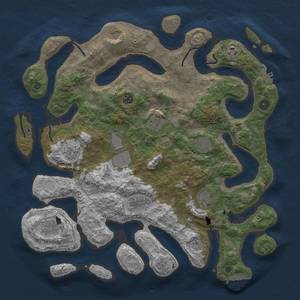 Thumbnail Rust Map: Procedural Map, Size: 4200, Seed: 951513919, 19 Monuments