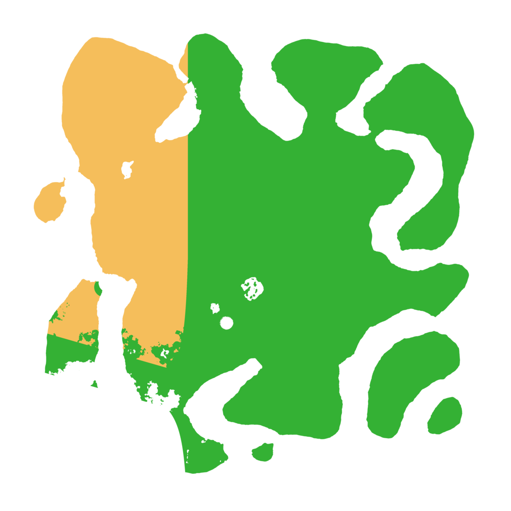 Biome Rust Map: Barren, Size: 3500, Seed: 373377588