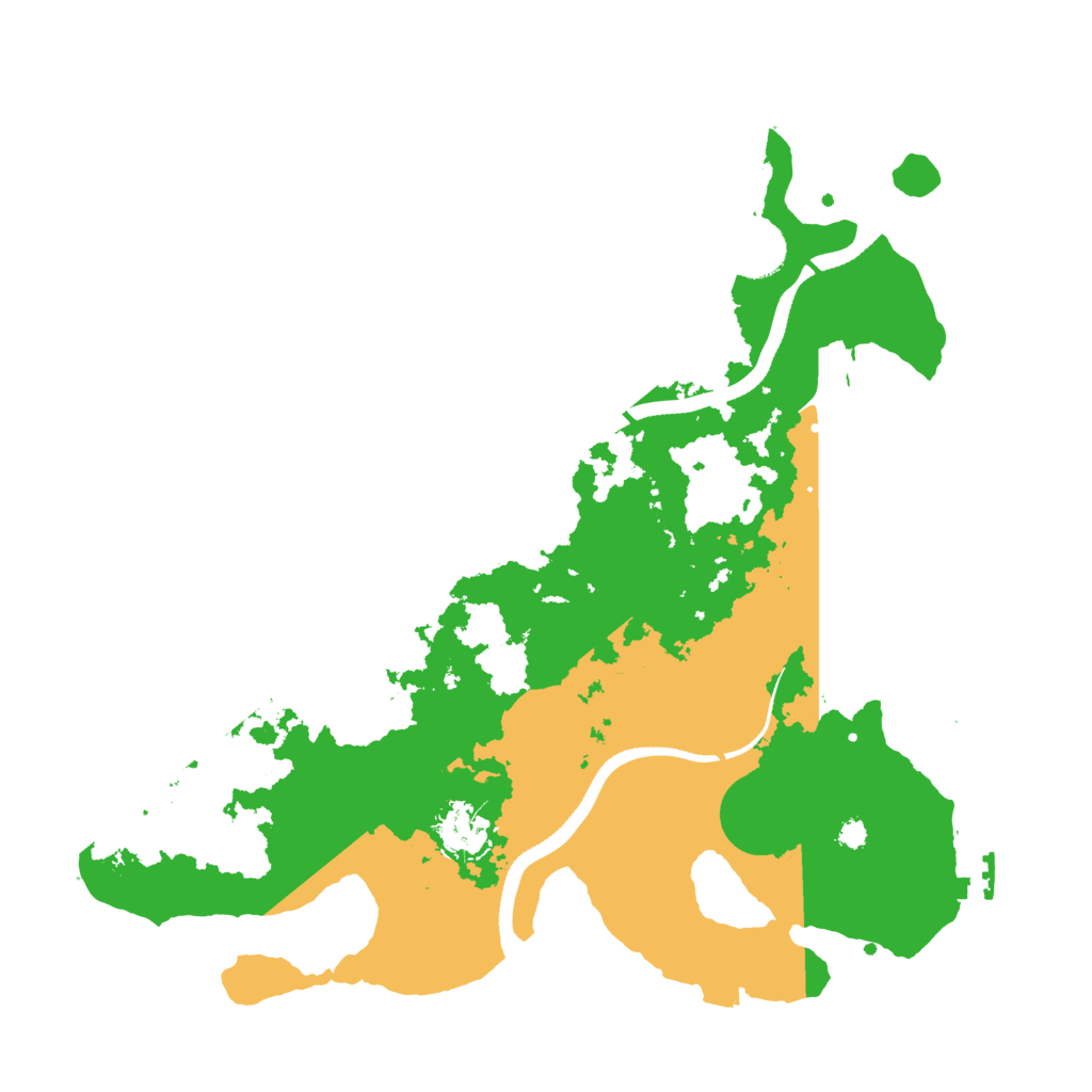 Biome Rust Map: Procedural Map, Size: 3500, Seed: 121121