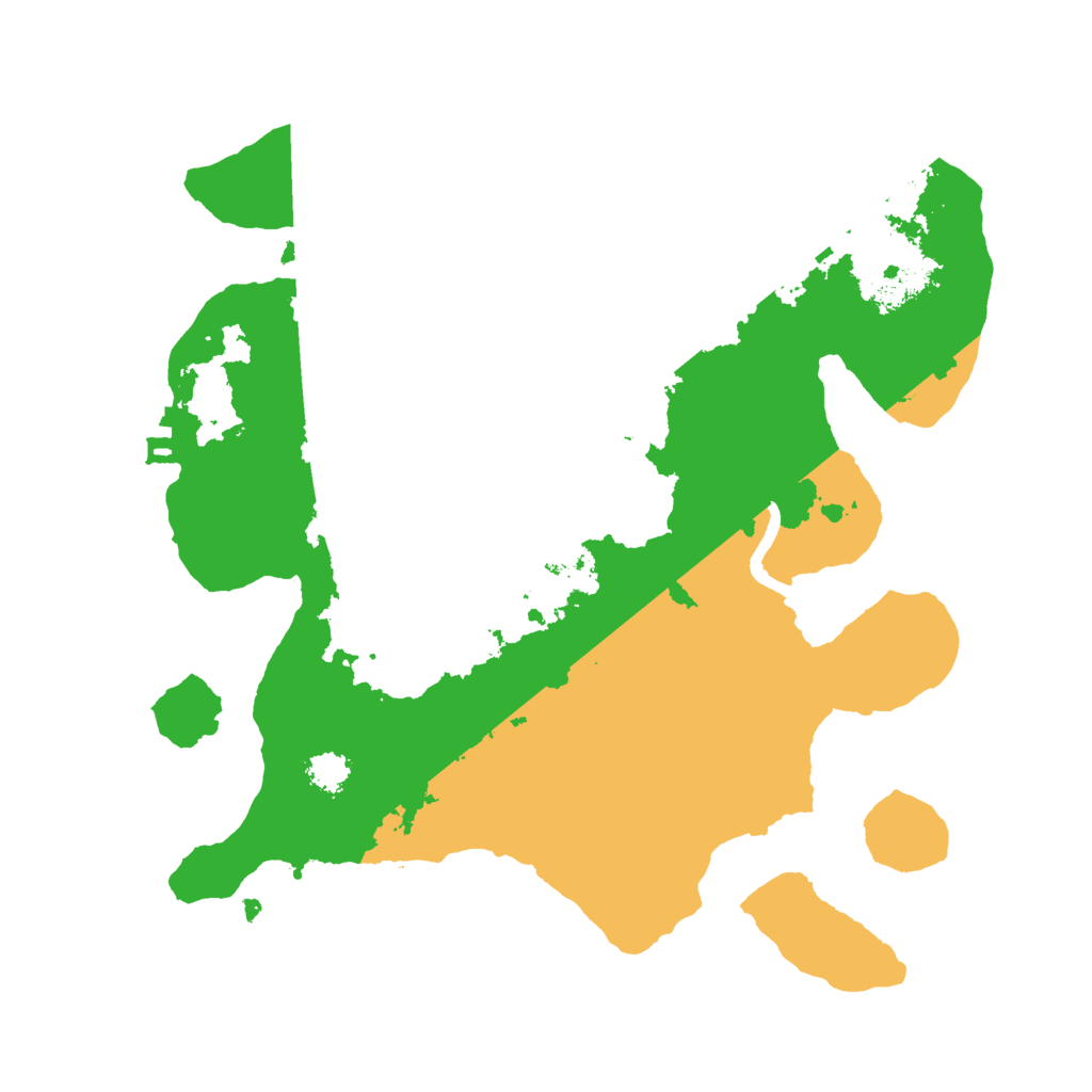 Biome Rust Map: Procedural Map, Size: 2500, Seed: 25869