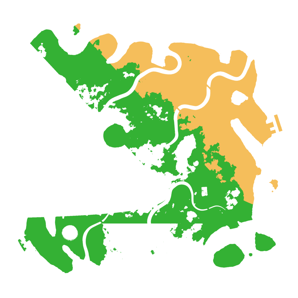 Biome Rust Map: Procedural Map, Size: 3495, Seed: 893302249