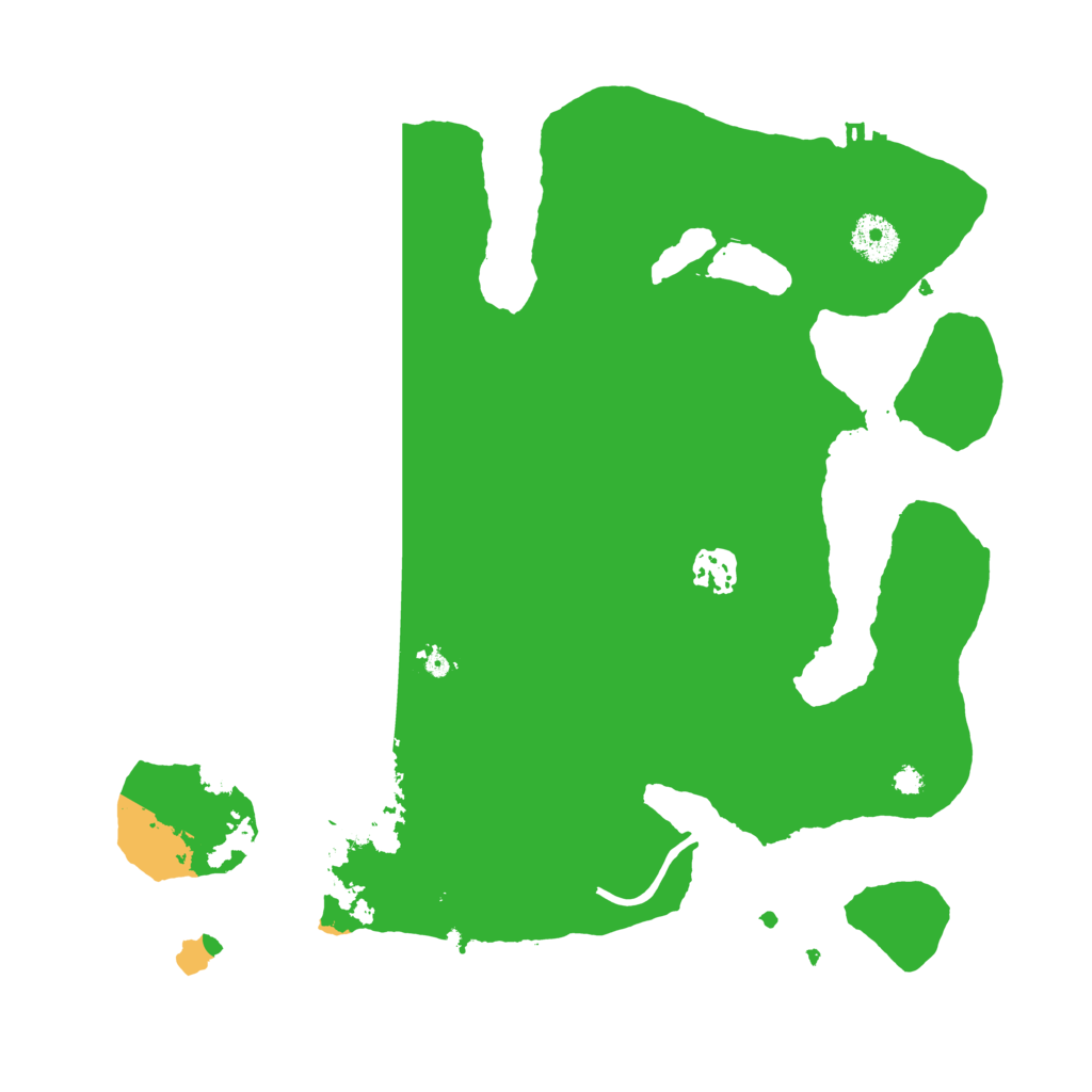 Biome Rust Map: Procedural Map, Size: 3500, Seed: 645748