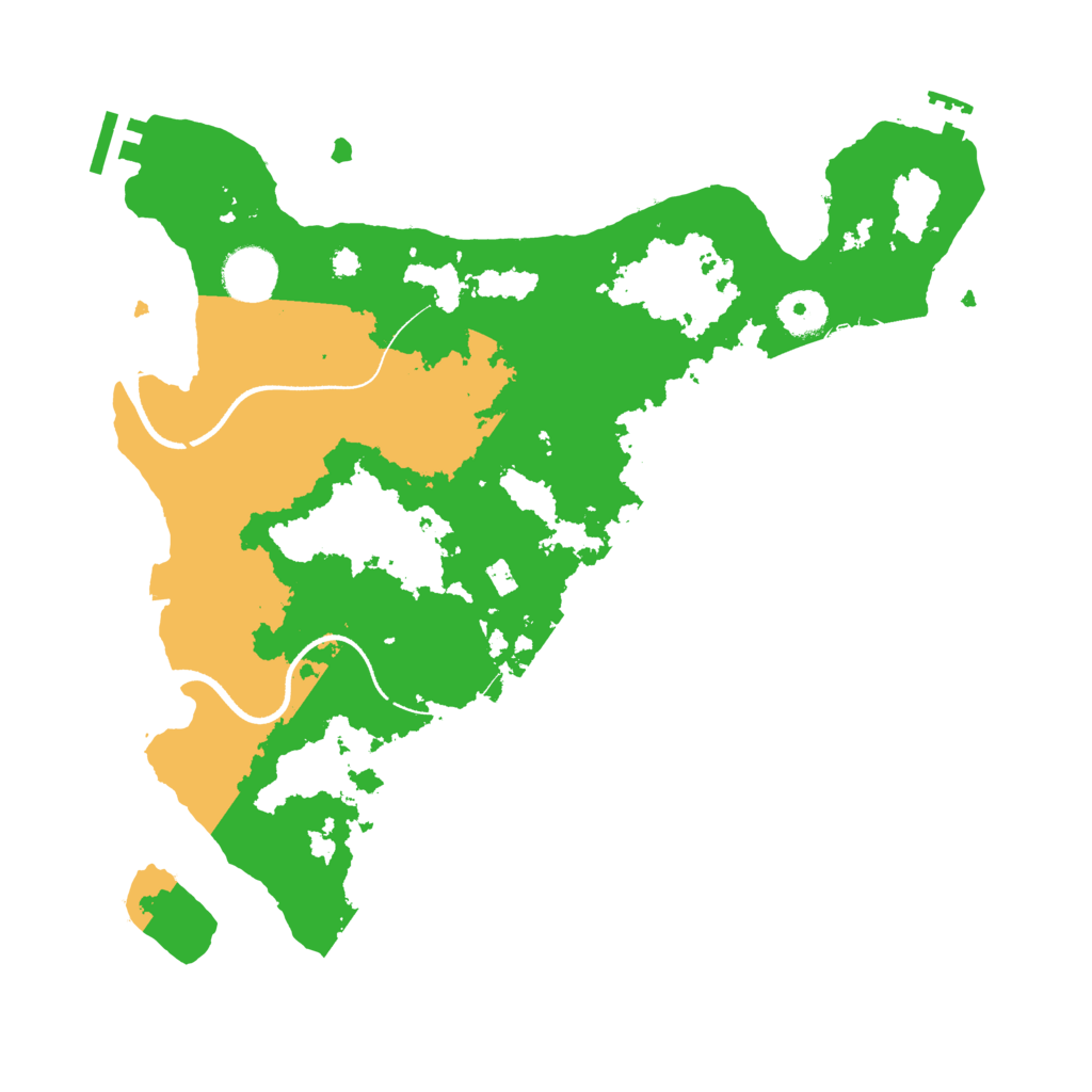Biome Rust Map: Procedural Map, Size: 3500, Seed: 231631