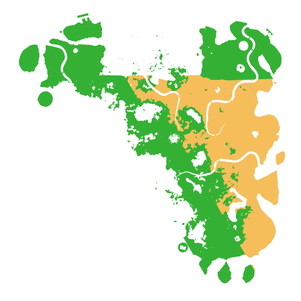 Biome Rust Map: Procedural Map, Size: 5500, Seed: 70