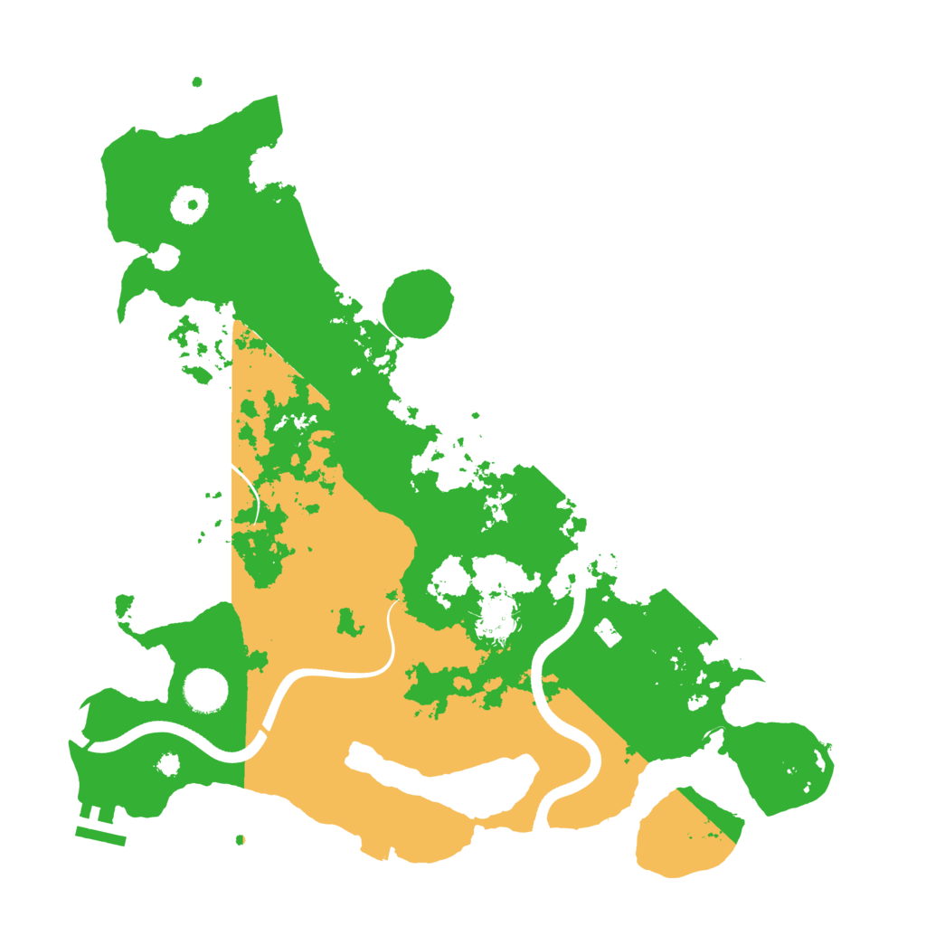 Biome Rust Map: Procedural Map, Size: 3700, Seed: 744857287