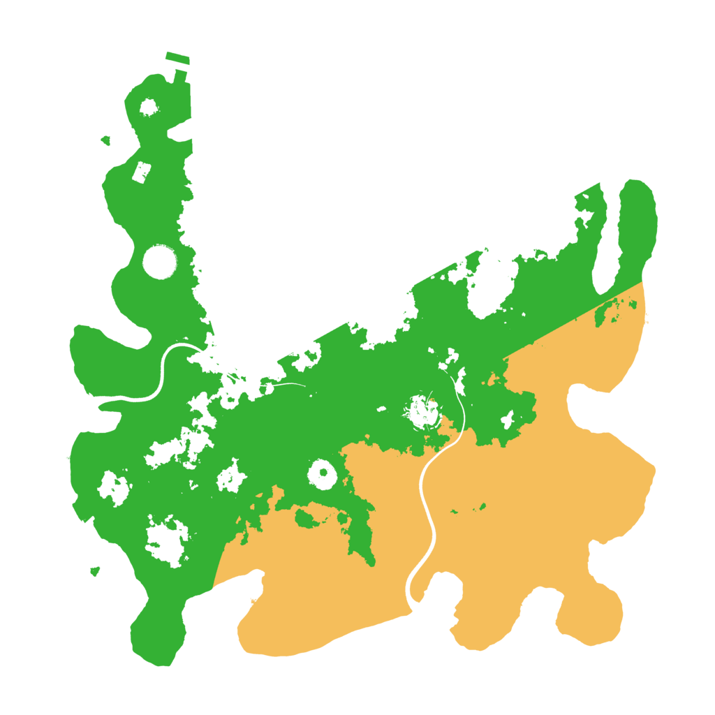Biome Rust Map: Procedural Map, Size: 3700, Seed: 877466703