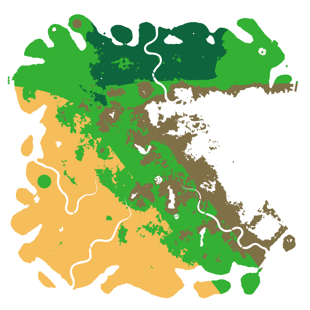 Biome Rust Map: Procedural Map, Size: 6000, Seed: 1111
