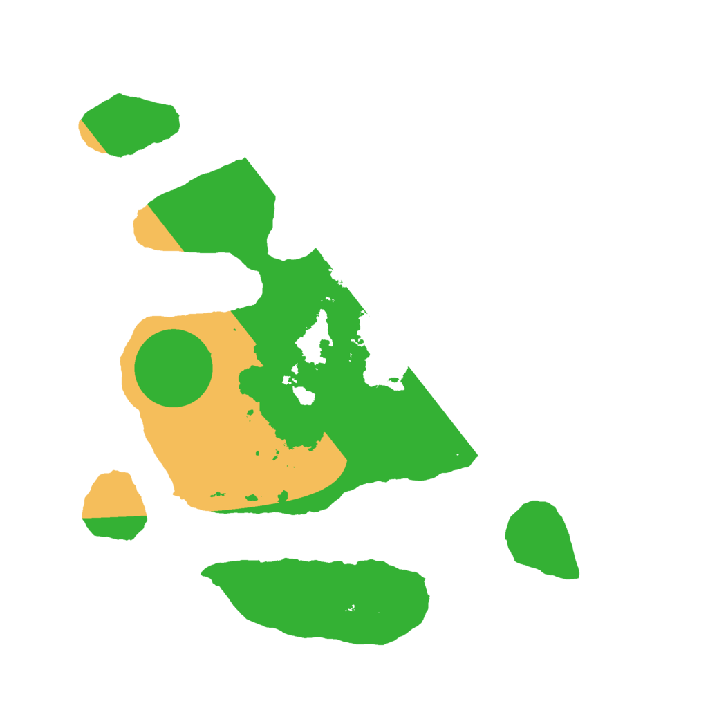 Biome Rust Map: Barren, Size: 2400, Seed: 745372