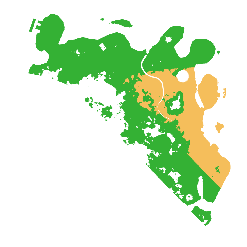 Biome Rust Map: Procedural Map, Size: 3650, Seed: 15235150