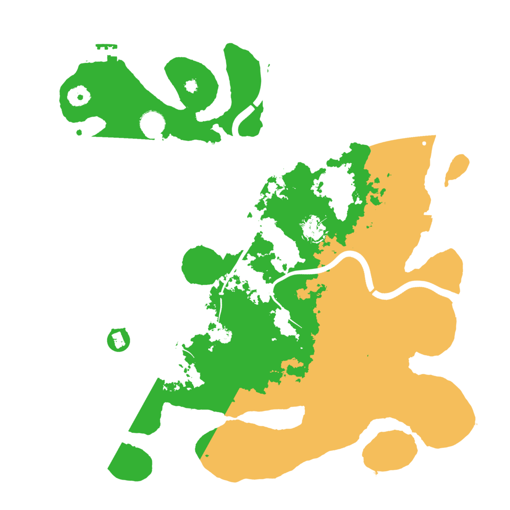 Biome Rust Map: Procedural Map, Size: 3600, Seed: 680206633