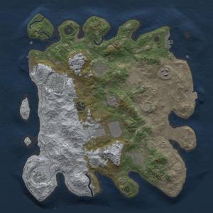 Thumbnail Rust Map: Procedural Map, Size: 3500, Seed: 475302894, 16 Monuments