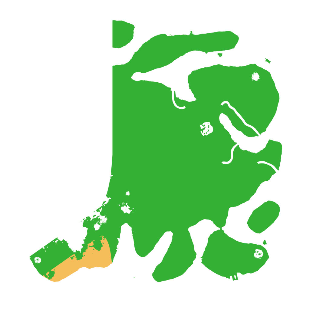 Biome Rust Map: Procedural Map, Size: 3500, Seed: 4988752