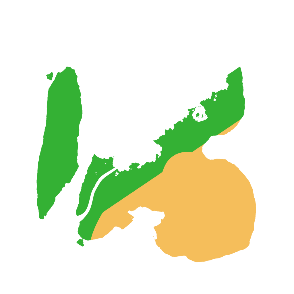 Biome Rust Map: Procedural Map, Size: 2000, Seed: 76158