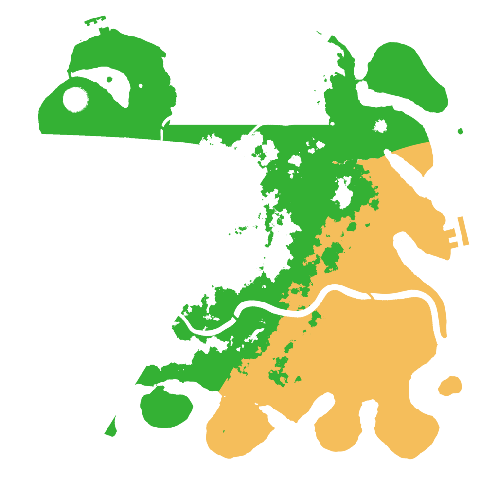 Biome Rust Map: Procedural Map, Size: 3500, Seed: 691962433