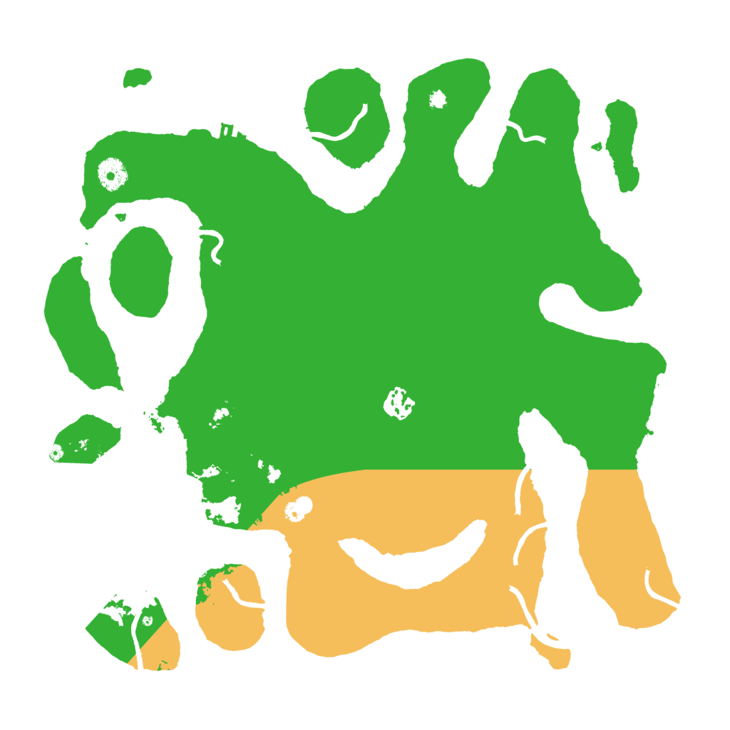 Biome Rust Map: Procedural Map, Size: 3600, Seed: 5235461