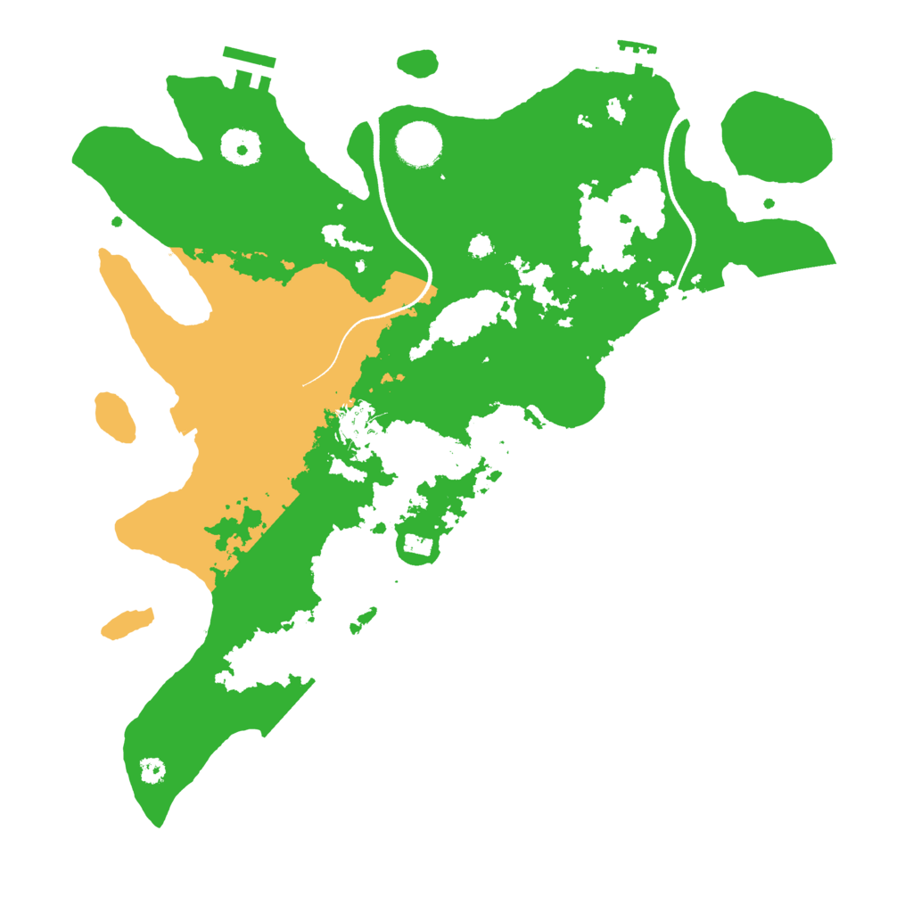 Biome Rust Map: Procedural Map, Size: 3500, Seed: 364803254