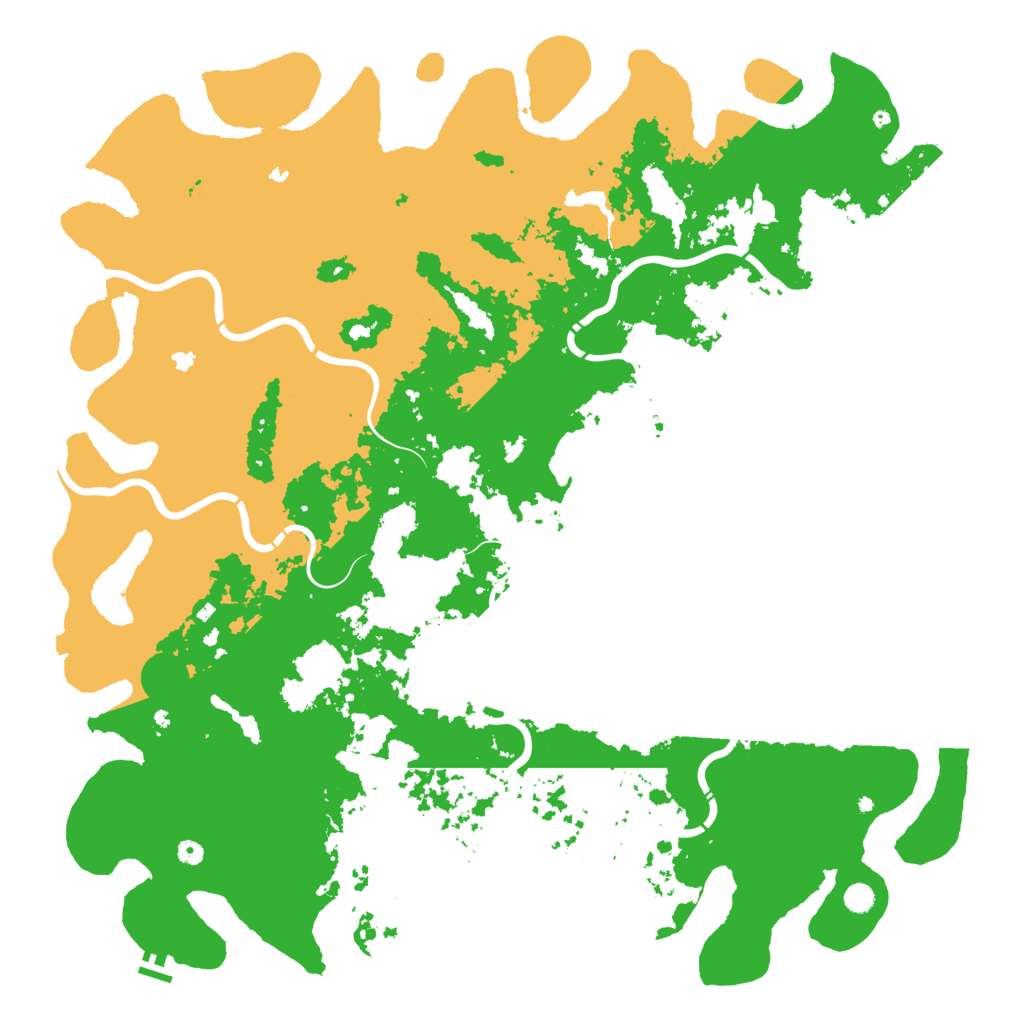 Biome Rust Map: Procedural Map, Size: 6000, Seed: 101887098