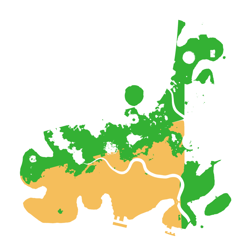 Biome Rust Map: Procedural Map, Size: 3500, Seed: 21549