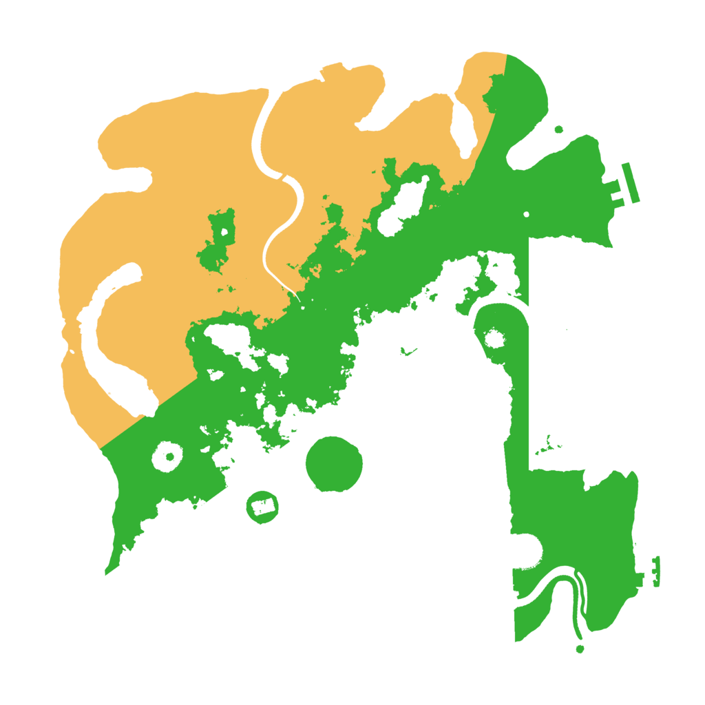 Biome Rust Map: Procedural Map, Size: 3500, Seed: 1833294439