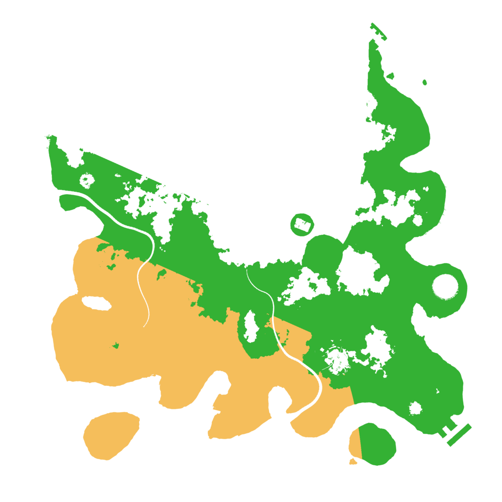 Biome Rust Map: Procedural Map, Size: 3500, Seed: 640390705