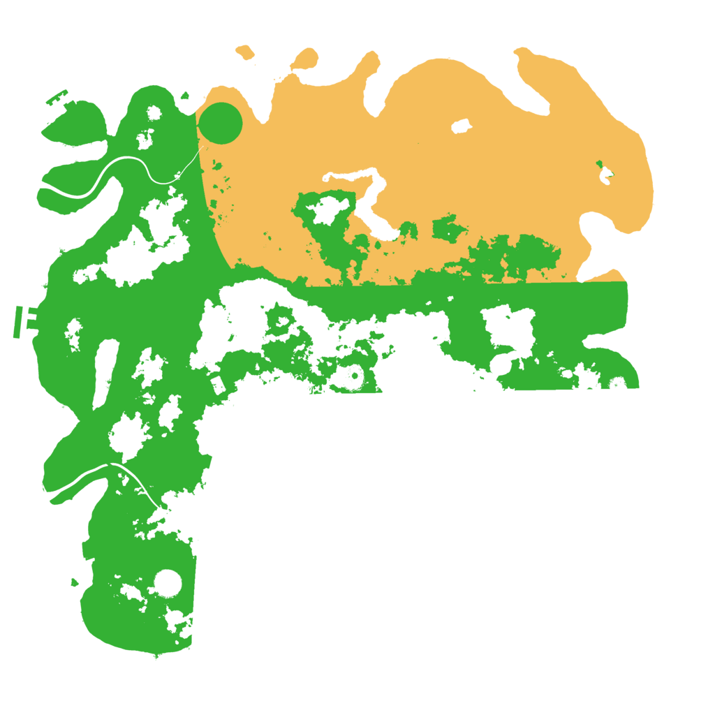 Biome Rust Map: Procedural Map, Size: 4500, Seed: 1236408853