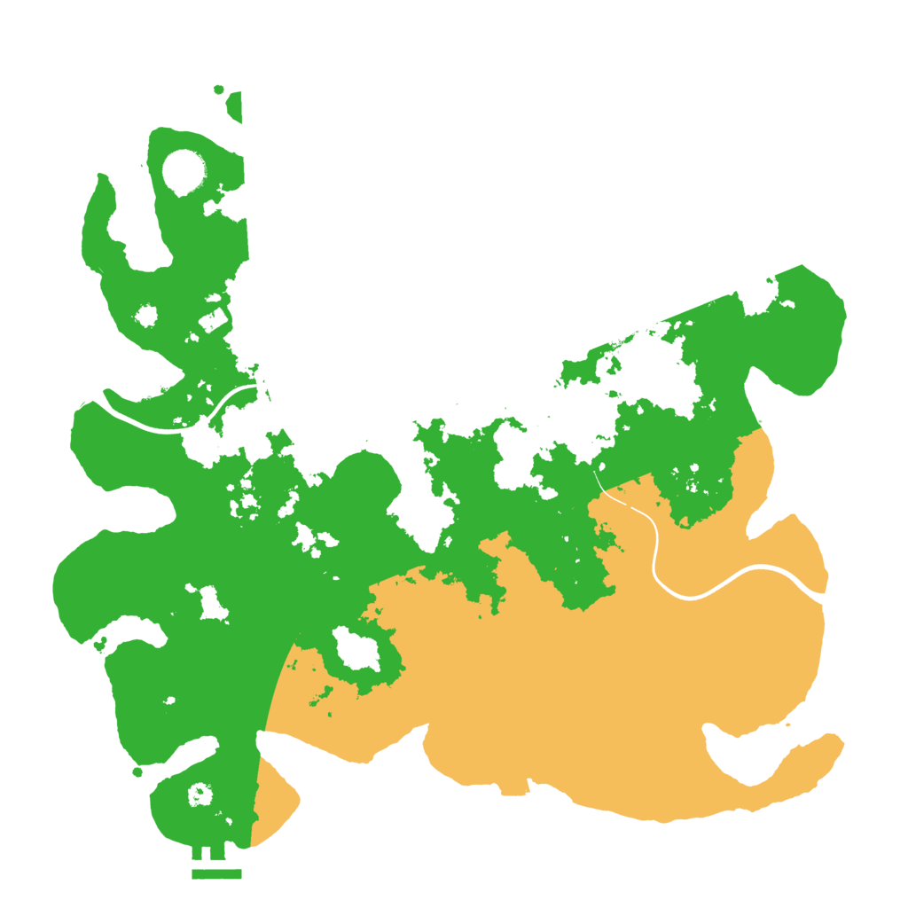 Biome Rust Map: Procedural Map, Size: 3700, Seed: 144281658