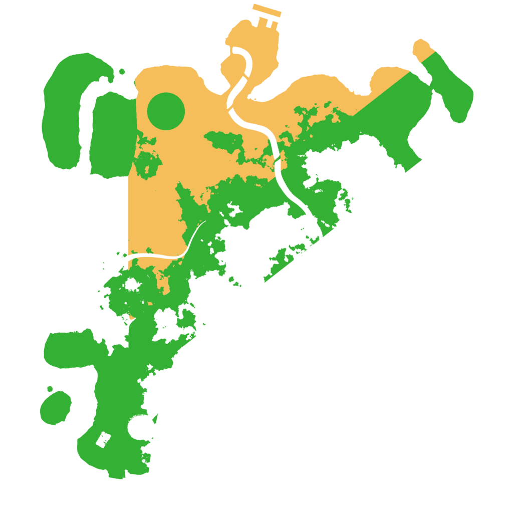 Biome Rust Map: Procedural Map, Size: 3600, Seed: 222231136