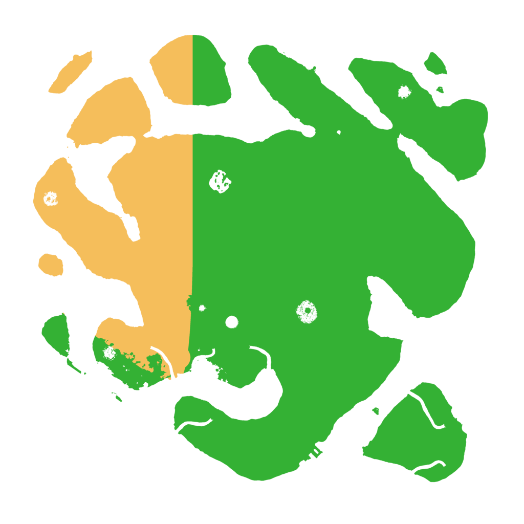 Biome Rust Map: Procedural Map, Size: 3700, Seed: 3817